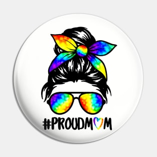 LGBT Proud Mom gift Pin