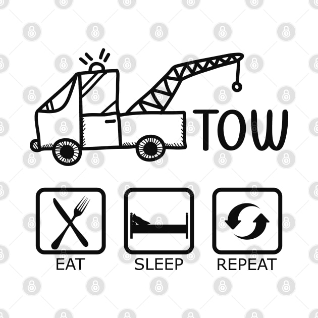 Tow - Eat Sleep Repeat by KC Happy Shop