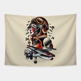 Traditional Male Aviator Tapestry