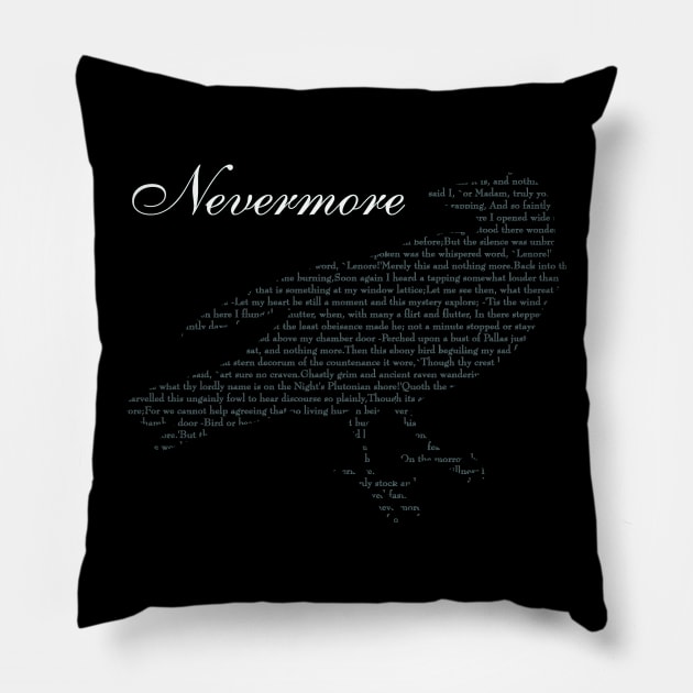 Quoth the Raven Pillow by NevermoreShirts