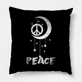 Hippie Peace Dream Catcher Pillow