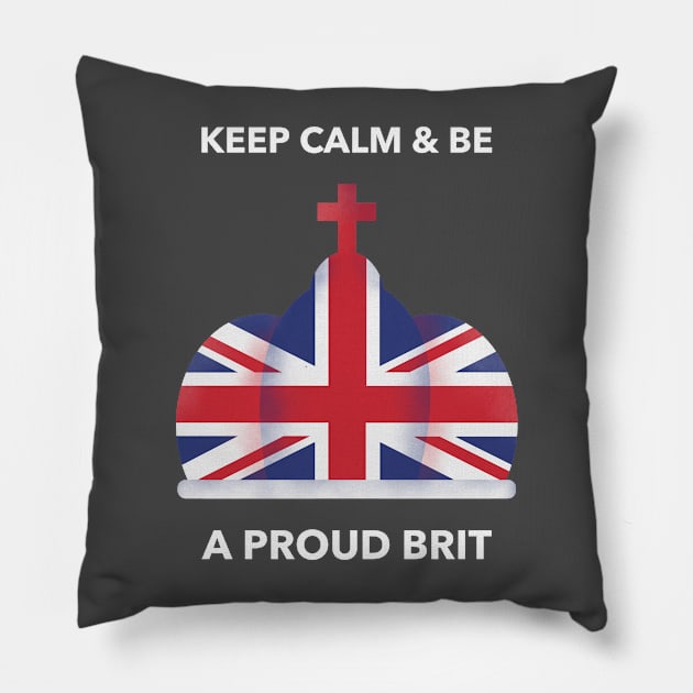 Great Britain British Pride Pillow by Tip Top Tee's