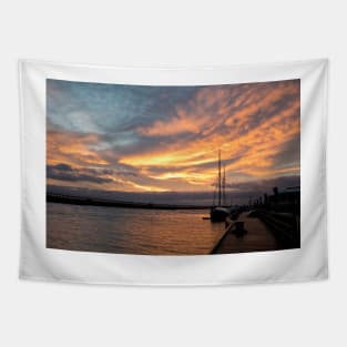 December sunrise over the River Blyth Tapestry