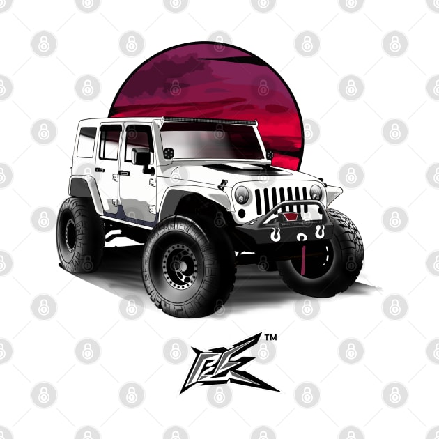 jeep wrangler rubicon white by naquash