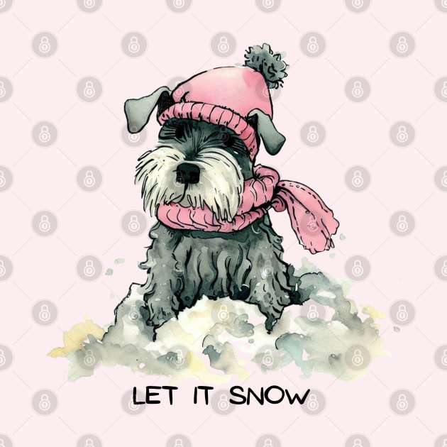 LET IT SNOW - Schnauzer by ZogDog Pro