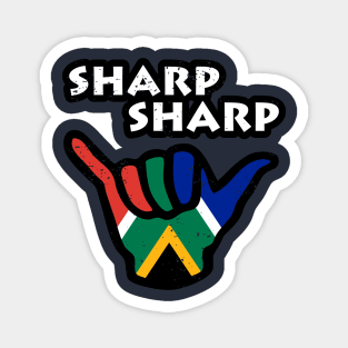 South Africa Sharp Sharp Hand Sign South African Flag Magnet