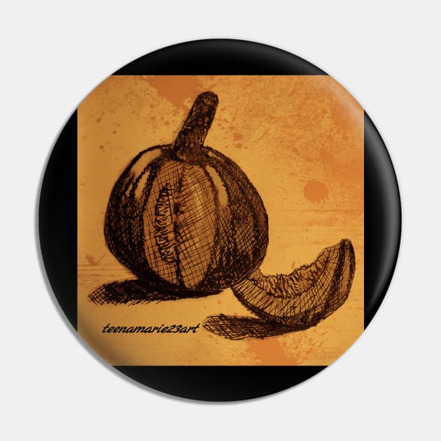 Pumpkin Pin by teenamarie23art