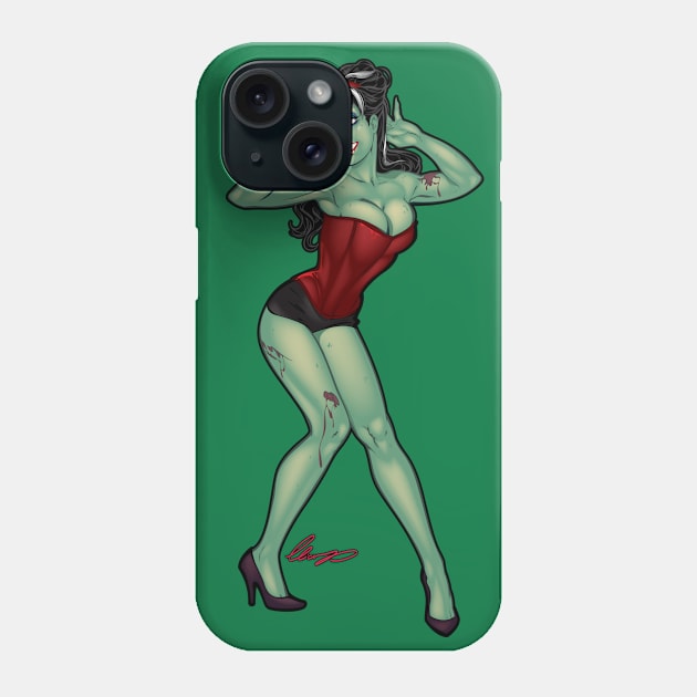 Sexy Zombie pinup girl Phone Case by Eliaschatzoudis