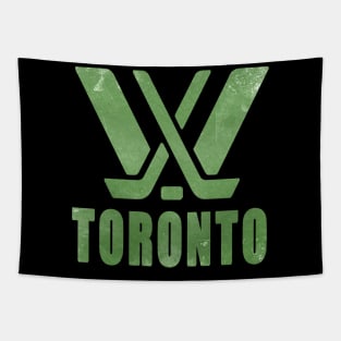 PWHL Toronto Distressed grunge effect Tapestry