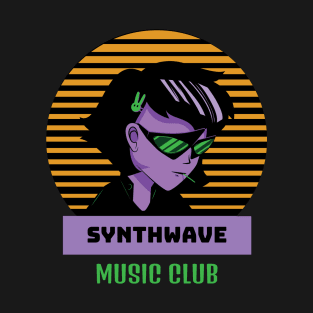 Synthwave Cyberpunk Music Club T-Shirt