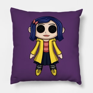 Coraline Doll Chibi Pillow