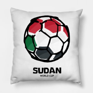 Sudan Football Country Flag Pillow