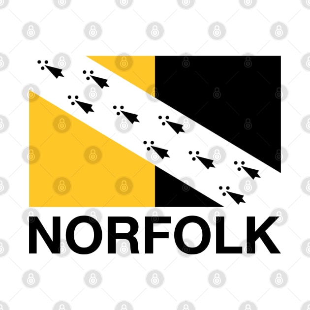 Norfolk County Flag - England by CityNoir