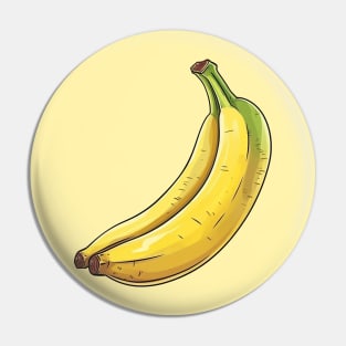 Banana Cartoon Art Pin