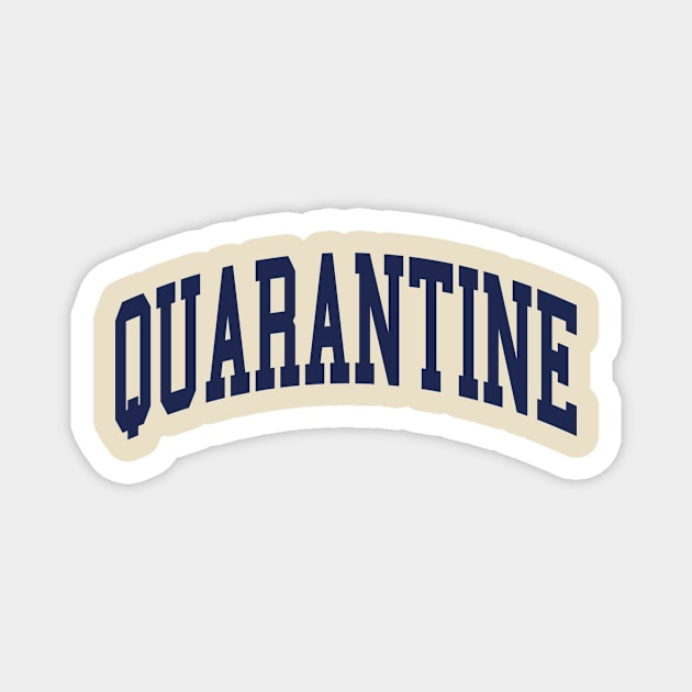 Navy Quarantine Magnet by Kacy Epps Designs