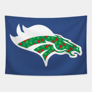 Denver Broncos Merry Christmas Tapestry