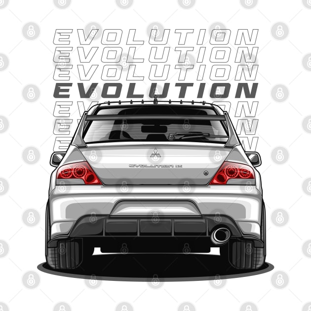 Lancer EVO IX GT (Pearl White) by Jiooji Project