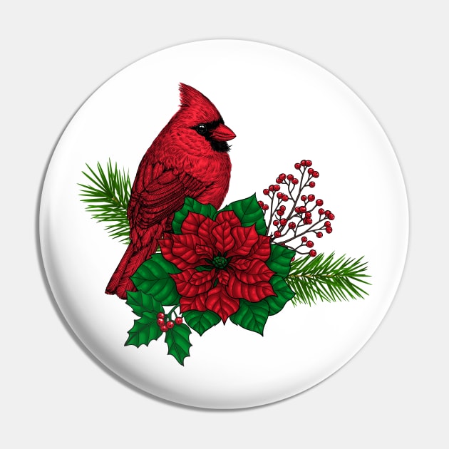 Red Cardinals on Christmas decoration Pin by katerinamk