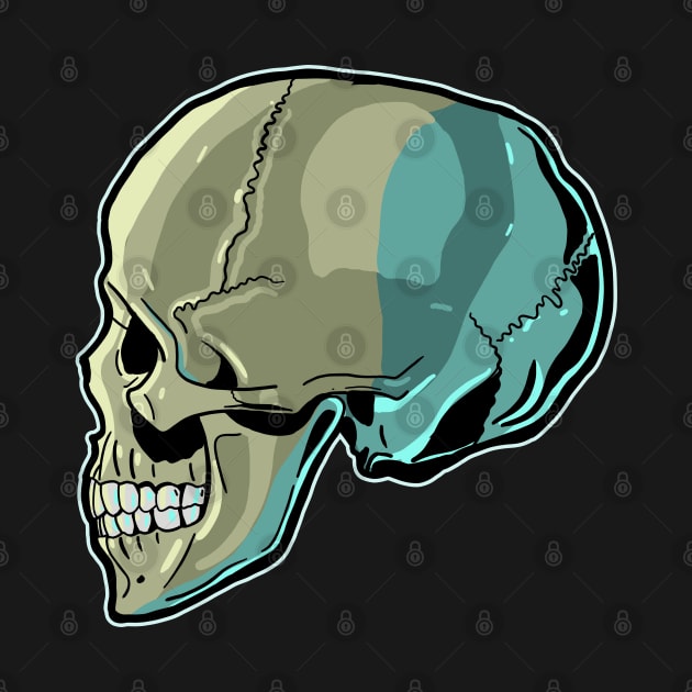 Skull Profile by rexthinks