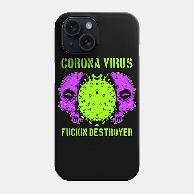 corona virus Phone Case by sober artwerk