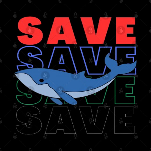 Save blue whale by Jerry the Artist