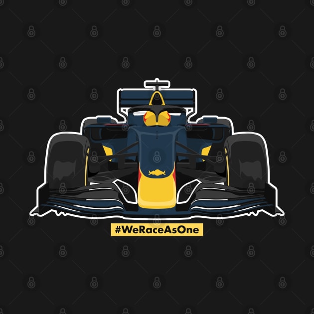 Formula car one f 1 we race as one racing bull by creative.z