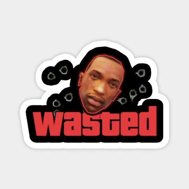 WASTED GTA San Andreas Magnet by theramashley