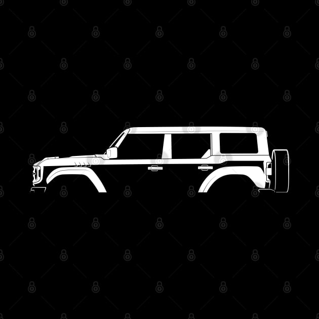 Ford Bronco Raptor (2021) Silhouette by Car-Silhouettes