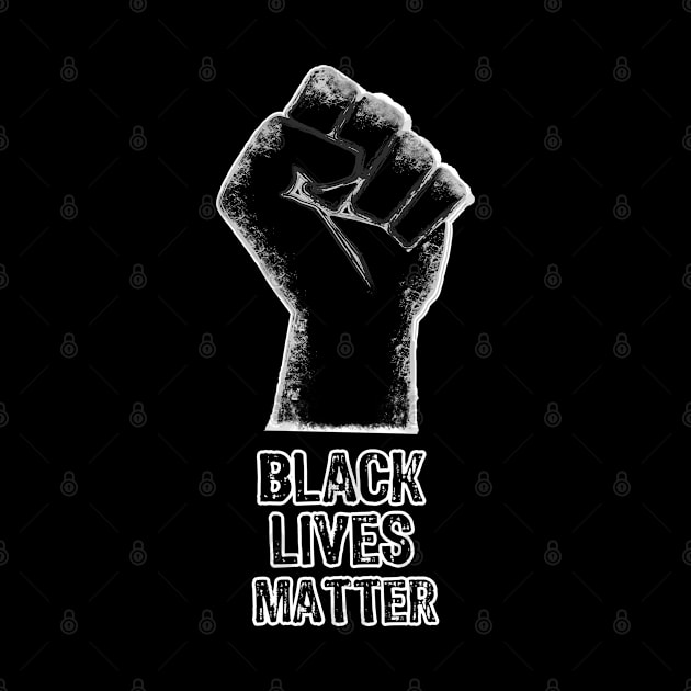 Black Lives Matter Raised Fist by Scar