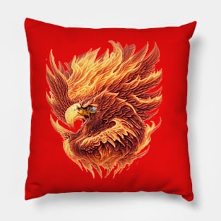 royal phoenix bird Pillow