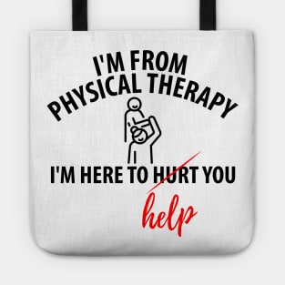 physiotherapist physical therapy gift saying funny Tote