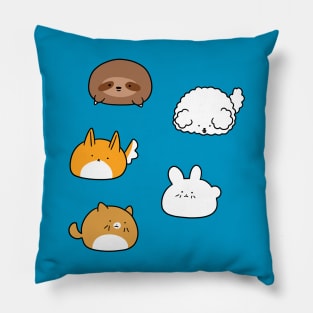 Cute Animal Blobs! Pillow