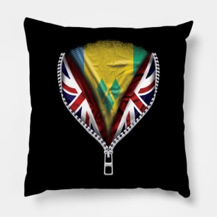 Saint Vincentian Flag  St Vincent And The Grenadines Flag zipped British Flag - Gift for Saint Vincentian From St Vincent And The Grenadines Pillow