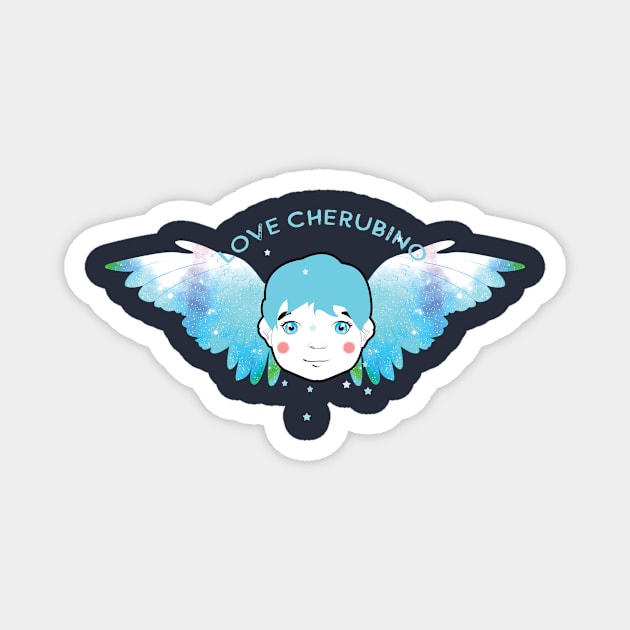 Christmas Angel, Cherubim Magnet by emma17