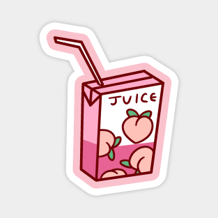 Peach Juice Box Magnet