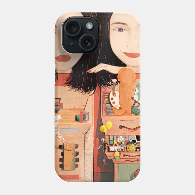 Two Me Phone Case by No Idea Gallery