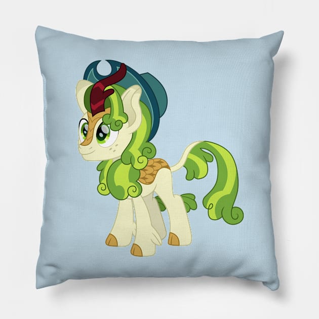 Kirin Pistachio Pillow by CloudyGlow