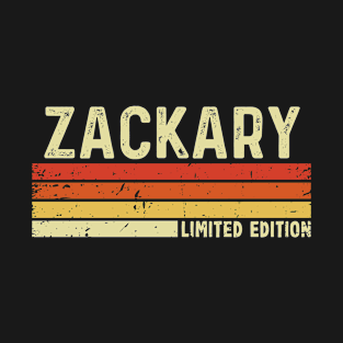 Zackary Name Vintage Retro Limited Edition Gift T-Shirt