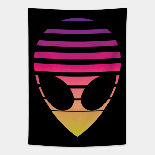 Cyberpunk Alien Icon Tapestry