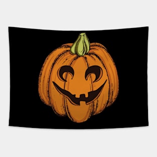 Funny halloween pumpkin Tapestry