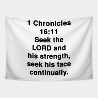1 Chronicles 16:11 King James Version Bible Verse Typography Tapestry