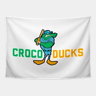 "CROCODUCK MASCOT" by Tai's Tees Tapestry