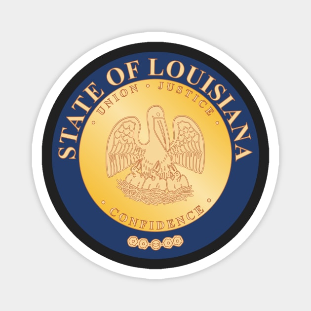 Seal of Louisiana (1890–2010) Magnet by Flags of the World