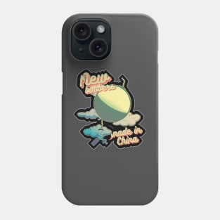 Bobber in a shape of balloon, black outline Phone Case