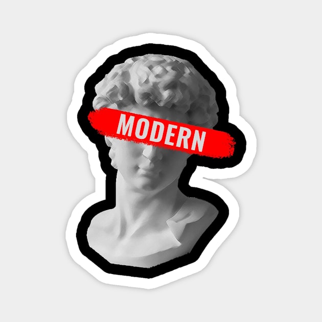 Modern David Magnet by FunnyStylesShop