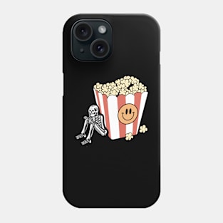 Skull and popcorn Phone Case