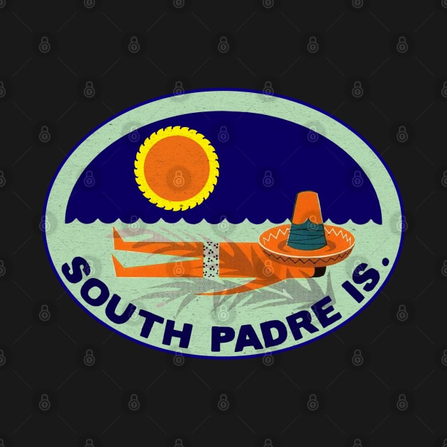 South Padre Island Texas Vintage Style Beach Travel by TravelTime