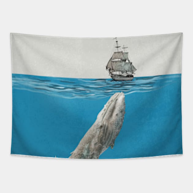 The White Whale Tapestry by Moulezitouna