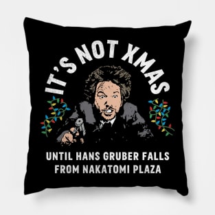 Hans Gruber Christmas Pillow