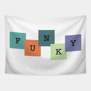 Funky design using squares Tapestry